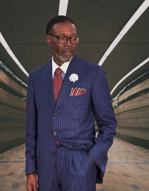 Pastor Danny R. Cox in a pinstripe suit